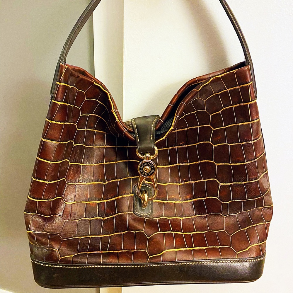 Dooney & Bourke Croc Logo Purse